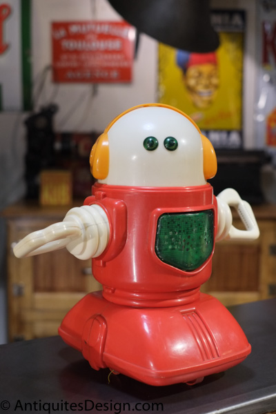robot jouet ancien 1980